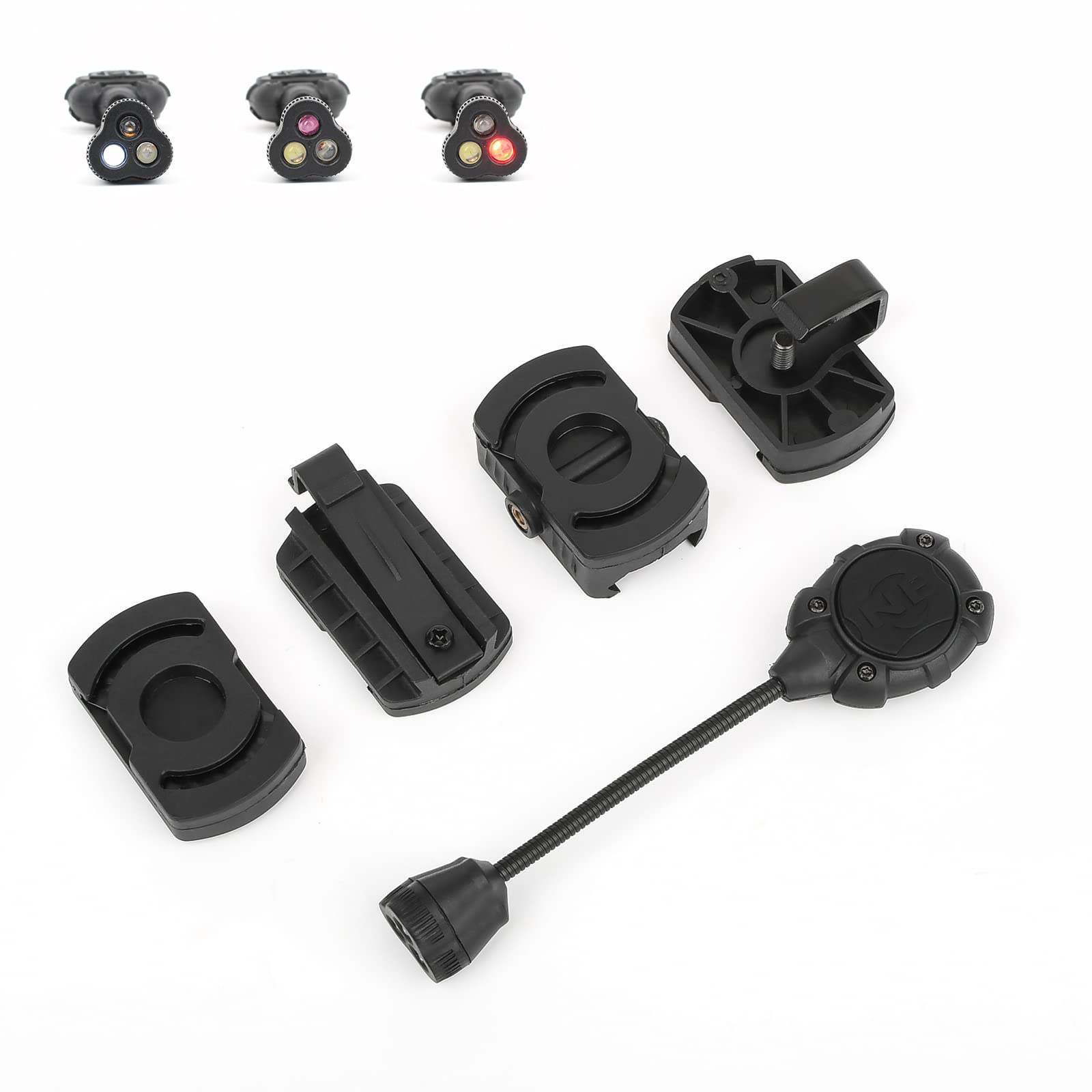 Amazon.co.jp: rdzzwxw タクティカルヘルメットライト ホワイトレッド